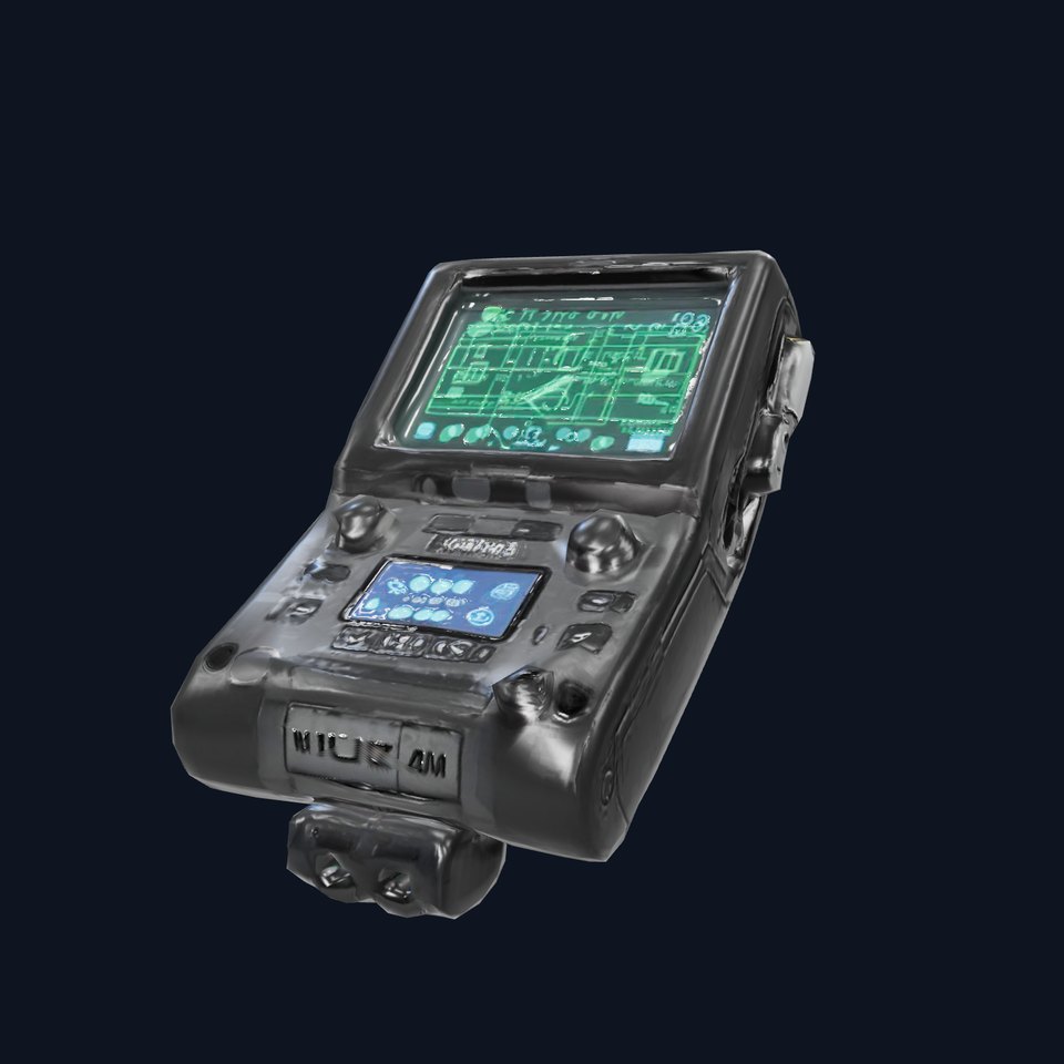 Futuristic Device Model Pack with Interface Display